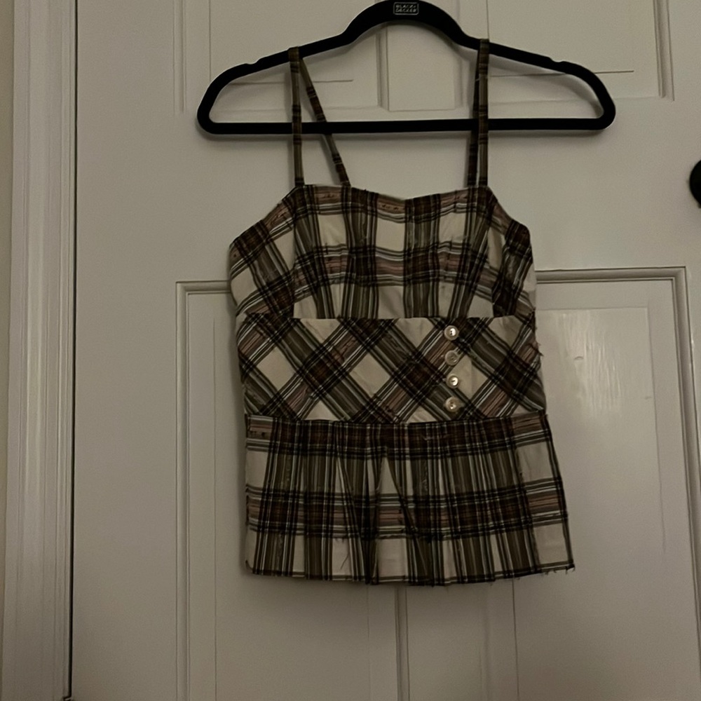 Worth Vintage Plaid Camisole